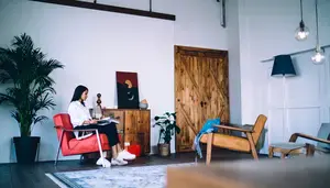 Wellness Practitioner in Serene Room
